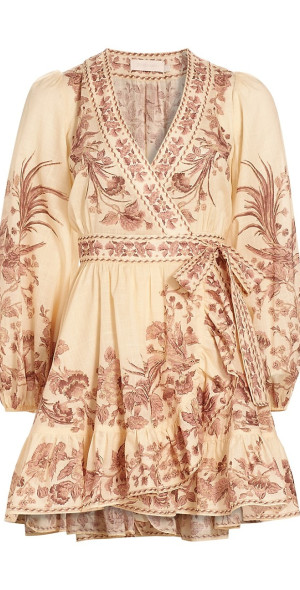Zimmermann Waverly Wrap Midi Dress