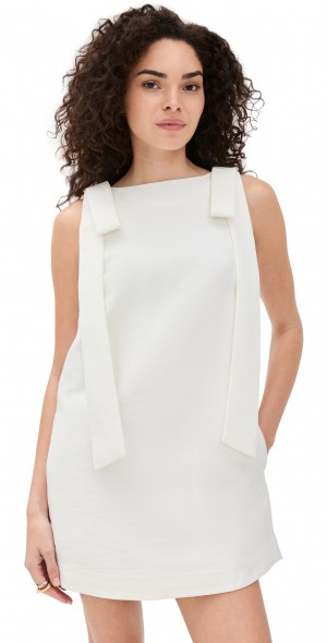ALIGNE Fern Bow Tie Mini Dress White 4 ALIGNE Fern Bow Tie Mini Dress White 4