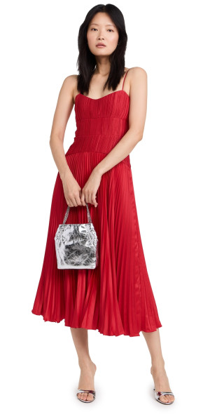 satin corset dress Sarah Green Corset Formal Maxi Dress - US 12