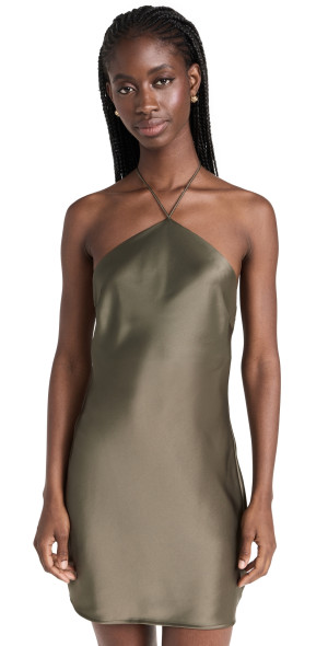 ANINE BING - Leanne Mini Dress Army Green L