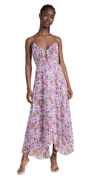 fitted lace wedding dress Astr The Label | Floris Burnout Floral Maxi Dress in Wine main image 0
