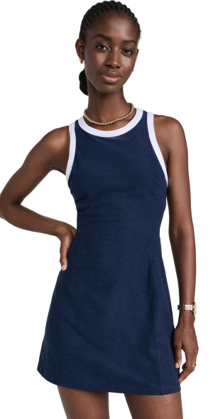 Beyond Yoga - Spacedye Outlines Dress Nocturnal Navy/Cloud White XS