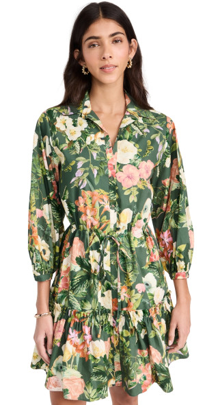 Cara Cara - Robin Dress Olive Kingston Floral XL