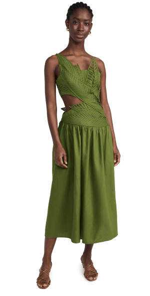 knee length dresses for ladies Farm Rio Long Sleeve Dress main image 1