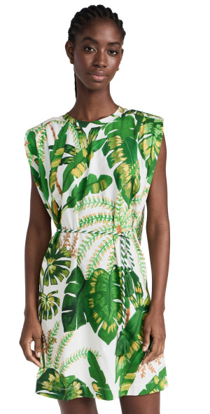 farm rio tropical swing green sleeveless midi dress Green Cut-Out Sleeveless Midi Dress – FARM Rio