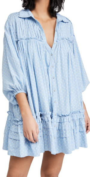free people blue combo dress Free People main image 0
