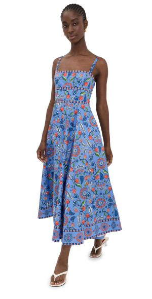 Hill House Home - Margot Dress Swedish Floral/Blue Multi S
