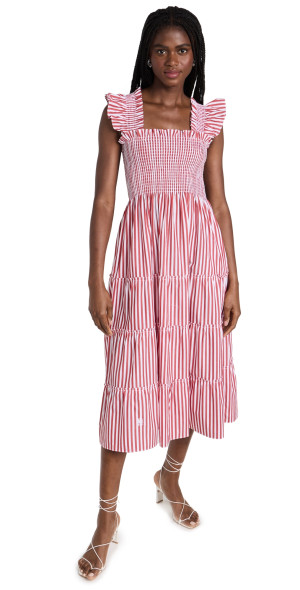 Hill House Home - The Ellie Nap Dress Cherry Stripe XXL