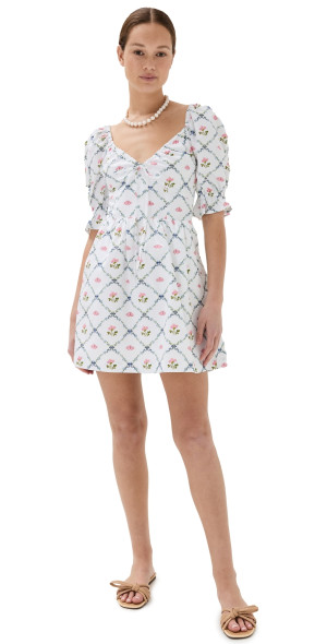 black long sleeve dress with flowers Aurora