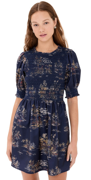 Hill House Home - The Vivi Nap Dress Equestrian Toile/Navy XS