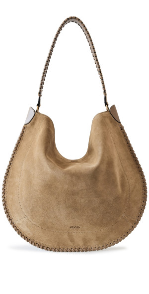 Isabel Marant Oskan Hobo Soft Bag Taupe One Size
