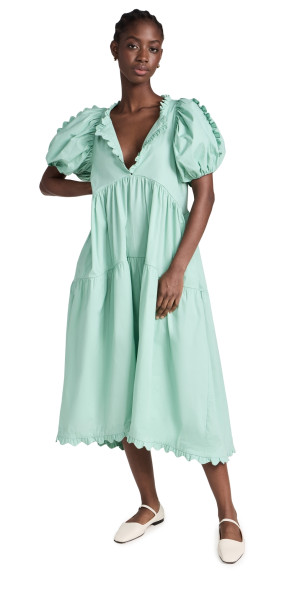 Kika Vargas - Leana Dress Sage Green XS