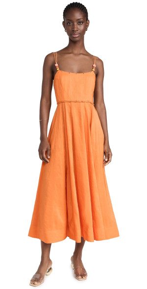 metallic knit maxi dress SEROYA Henne Metallic Dress in Metallic Gold main image 1