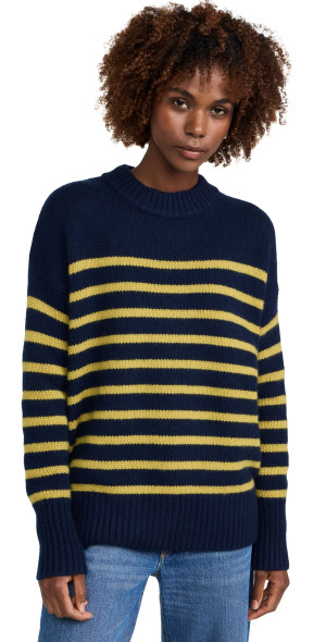 La Ligne - Marin Sweater Navy/Chartreuse XXS
