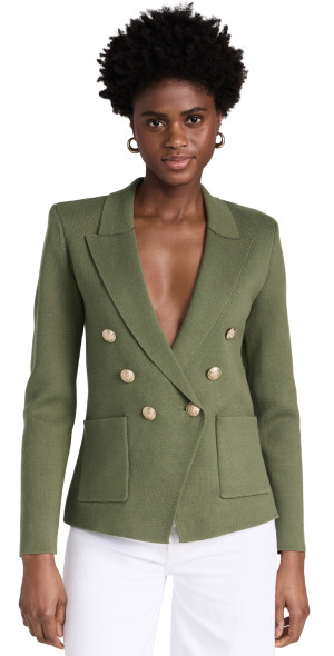 L'AGENCE - Kenzie Knit Blazer Clover/Gold XL