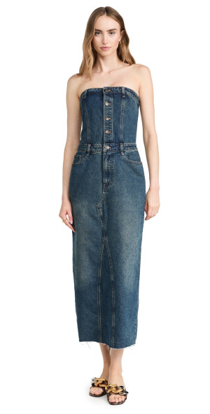 Lioness - Vista Denim Dress Denim Blue XS