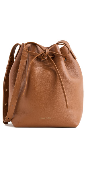 Mansur Gavriel Soft Mini Bucket Bag Hazelnut One Size