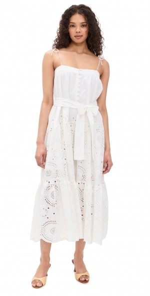 Marea - Camille Dress White Eyelet Marea - Camille Dress White Eyelet