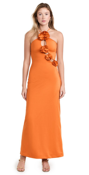 maygel coronel orange dress Maygel Coronel