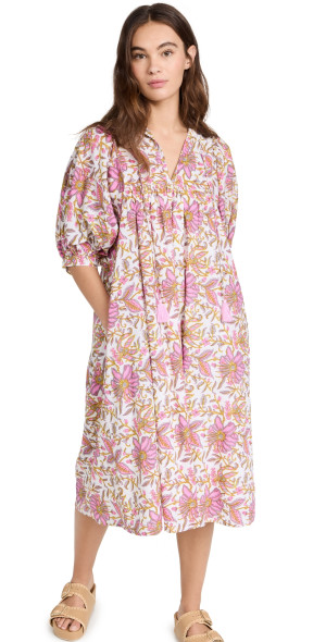 Mille Saffron Dress Pink Lily XS