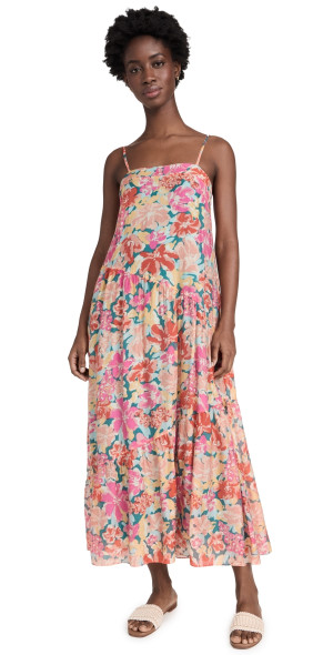 MINKPINK Valla Midi Dress Pink Floral XS