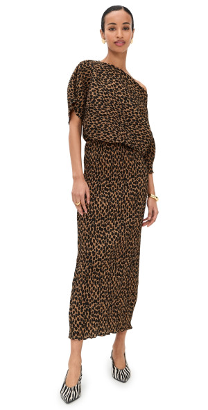 never fully dressed brown dress Animal Tilly Dress