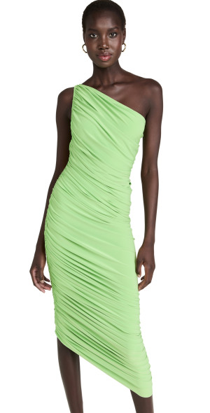norma kamali dress green DIANA GOWN – Vintage Green – Norma Kamali main image 0