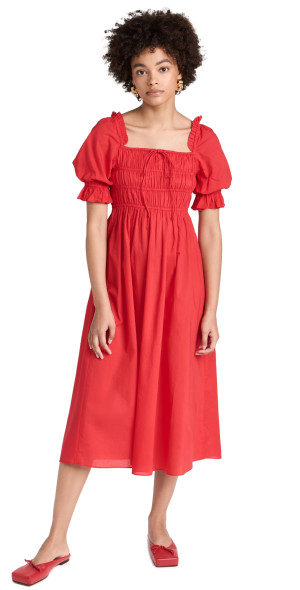 mesh ruched bodycon dress Whitney Mesh Ruched Midi Dress – honey
