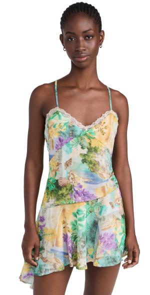 esme embroidered mini dress Esme Floral Mini Dress – Pieces & Peaches main image 1