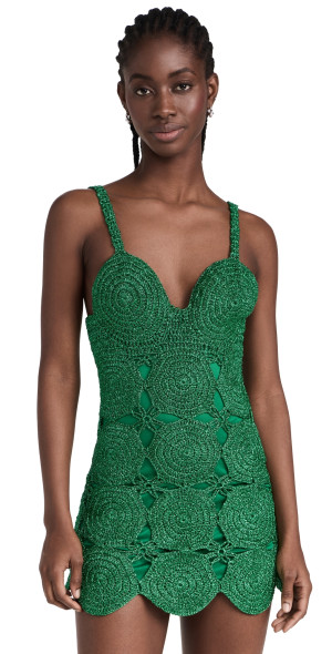 Simon Miller - Beep Beep Mini Dress Gummy Green XL