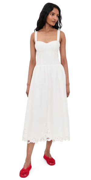 fit and flare cocktail dress Fit & Flare Dress (White)