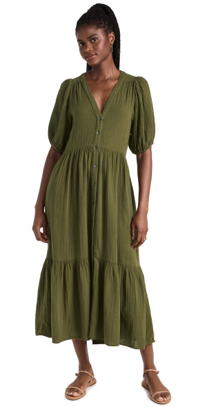 xirena dress green Bottle Green Boden Gauze Dress X-Small / Bottle Green