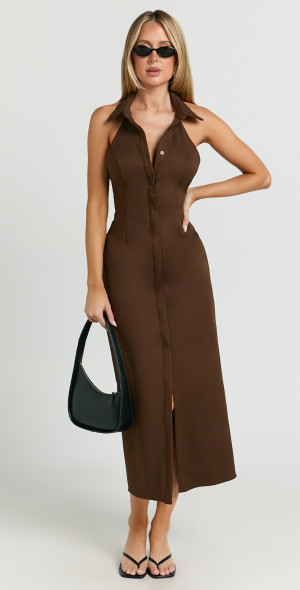 all white bodycon dress Chocolate Long Flared Sleeves Drape Detail Bodycon Mini Dress | Dresses