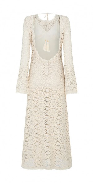 chinese dress ladies Lux Lisbon Lace Handkerchief Dress in White | by Spell – Modern Bohemian Clothing Online main image 1