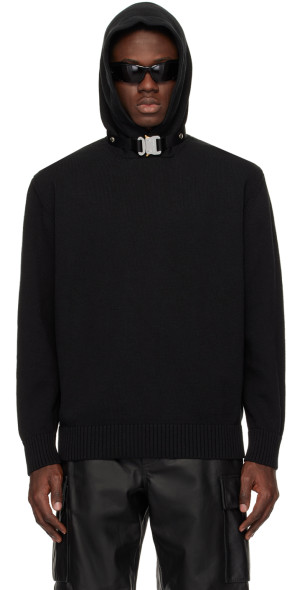 1017 ALYX 9SM - Black Buckle Collar Hoodie