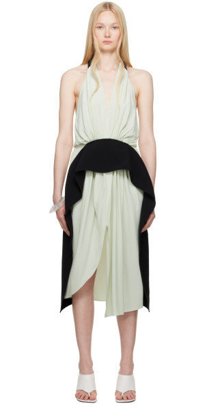 16Arlington - Green & Black Piera Midi Dress