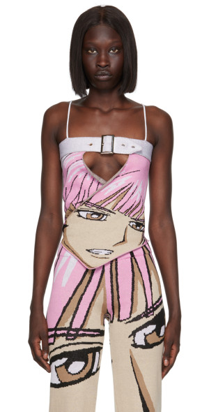 1XBLUE - SSENSE Exclusive Pink Anime Tank Top