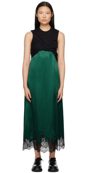 green emerald velvet dress High low Dark Green Spaghetti Straps Lace Short Prom Dress A-line Dark –  Simplepromdress main image 0