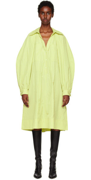 philip lim green dress 3.1 PHILLIP LIM Green & Yellow Size Medium Long Dress main image 0