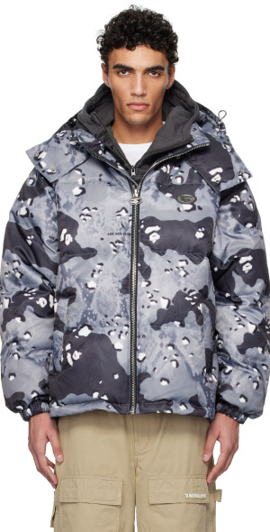 AAPE by A Bathing Ape - Black & Gray Aape 29.5 Main Down Jacket