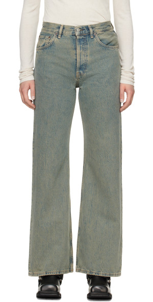 Acne Studios - Blue 2021F Delta Loose Fit Jeans