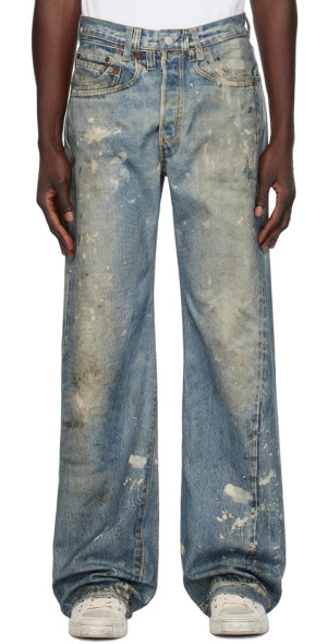 Acne Studios - SSENSE XX Blue Painter Jeans