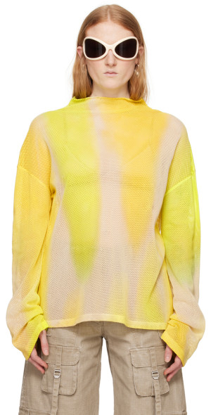 Acne Studios - Yellow Tie-Dye Long Sleeve T-Shirt