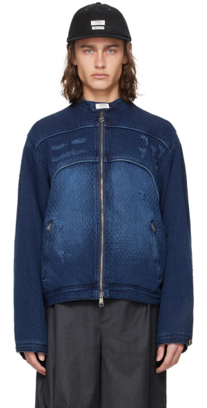 ジャケット・アウター ADER ERROR Navy Pelter Denim Jacket ADER error - Navy Pelter Denim Jacket