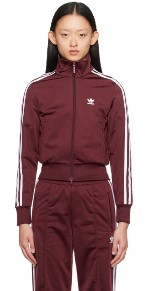 adidas Originals Burgundy Adicolor Classics Firebird Track Jacket