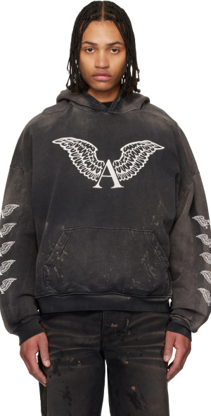 alexander digenova cigarette hoodie white version with italian instead of french size 2 fits oversized Medium cool graphic this time of a cloudy pupil instead of a baby with a dart in The piece features a crew neckline and elongated sleeves that extend the simple profile ALEXANDER DIGENOVA Alexander Digenova