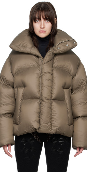 AMBUSH - Taupe Oversized Down Jacket