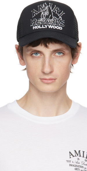 AMIRI - Black Wolf Trucker Cap