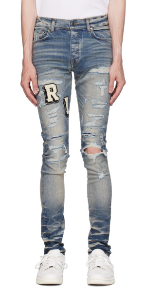 AMIRI Blue Varsity Jeans