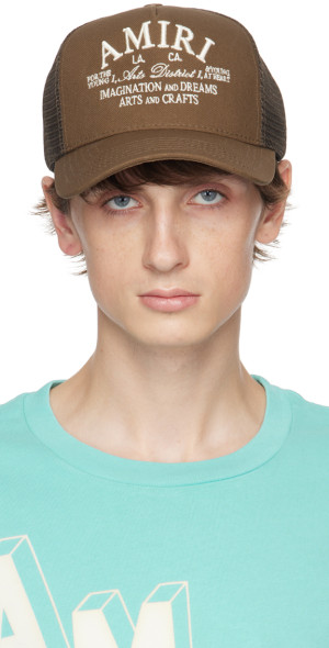 AMIRI - Brown 'Arts District' Trucker Cap